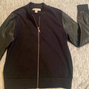 Michael Kors Leather Bomber